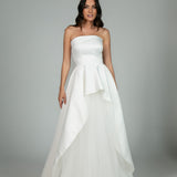 Vestido de Noiva Mullet em Zibeline com Saia de Tule – REF: OD76
