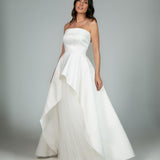 Vestido de Noiva Mullet em Zibeline com Saia de Tule – REF: OD76