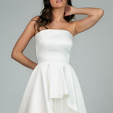 Vestido de Noiva Mullet em Zibeline com Saia de Tule – REF: OD76