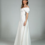 Vestido de Noiva Ombro a Ombro com Cadeirão  – REF: OD78
