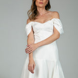 Vestido de Noiva Ombro a Ombro com Cadeirão  – REF: OD78
