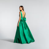 Vestido Longo em Zibeline com Laço nas Costas – REF: EG10