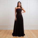 Vestido Longo Tomara que Caia em Crepe com Caimento Perfeito – REF: EG16.2