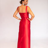 Vestido Midi em Zibeline com Corselet e Bolsos – REF: OD91