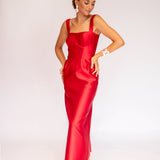 Vestido Midi em Zibeline com Corselet e Bolsos – REF: OD91
