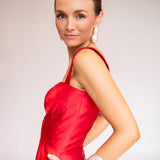 Vestido Midi em Zibeline com Corselet e Bolsos – REF: OD91