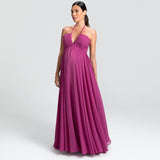 Vestido Longo em Musseline com Decote Versátil – REF: OD71