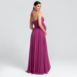 Vestido Longo em Musseline com Decote Versátil – REF: OD71