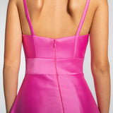 Vestido Longo em Zibeline com Decote V e Detalhe de Laço – REF: EG11