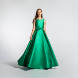 Vestido Longo em Zibeline com Laço nas Costas – REF: EG10