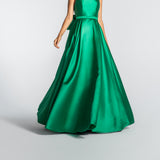 Vestido Longo em Zibeline com Laço nas Costas – REF: EG10