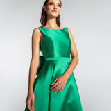 Vestido Longo em Zibeline com Laço nas Costas – REF: EG10