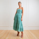 Vestido Midi em Musseline Fluida com Mangas Removíveis – REF: EG01MD