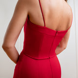 Vestido Longo em Crepe Shape Sereia – REF: EG34