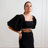 Conjunto Cropped e Saia Longa em Musseline – REF: EG24