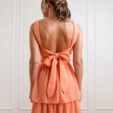 Vestido Midi em Musseline com Costas Abertas e Laço – REF: EG32MD