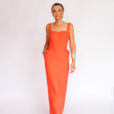 Vestido Midi em Crepe Estilo Corselet com Bolsos – REF: OD90