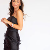 Vestido Mini em Zibeline com Lacinhos Aplicados – REF: OD74MINI