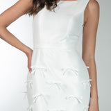 Vestido Longo em Zibeline com Lacinhos Aplicados – REF: OD74
