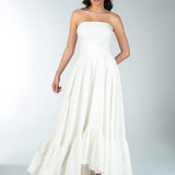 Vestido Mullet em Crepe Fosco Tomara que Caia com Laço Gigante – REF: EG58CP
