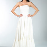 Vestido Mullet em Crepe Fosco Tomara que Caia com Laço Gigante – REF: EG58CP