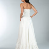 Vestido Mullet em Crepe Fosco Tomara que Caia com Laço Gigante – REF: EG58CP