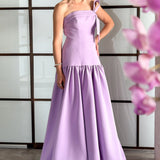 Vestido Longo em Crepe Fosco com Cadeirão – REF: OD103