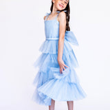 Vestido Infantil em Tule com Laço nas Costas – REF: KIDS03