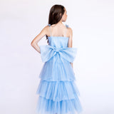 Vestido Infantil em Tule com Laço nas Costas – REF: KIDS03