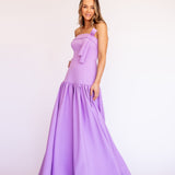 Vestido Longo em Crepe Fosco com Cadeirão – REF: OD103_Laço