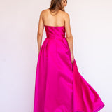 Vestido Longo em Zibeline Tomara que Caia com Saia Rodada – REF: OD102