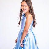 Vestido Infantil em Zibeline com Saia Godê – REF: KIDS01