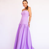 Vestido Longo em Crepe Fosco com Cadeirão – REF: OD103