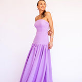 Vestido Longo em Crepe Fosco com Cadeirão – REF: OD103