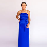 Vestido Tubinho Tomara que Caia em Zibeline com Recortes Horizontais – REF: OD96