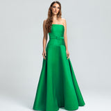 Vestido Longo em Zibeline com Cintura Baixa, Cinto Forrado e Saia Godê – REF: OD63
