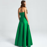 Vestido Longo em Zibeline com Cintura Baixa, Cinto Forrado e Saia Godê – REF: OD63