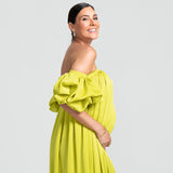 Vestido Longo em Cetim Amplo e Fluido – REF: OD68