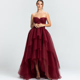 Vestido em Tule com Saia Volumosa Estilo Muller e Busto com Pontas – REF: OD69