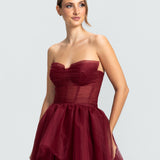 Vestido em Tule com Saia Volumosa Estilo Muller e Busto com Pontas – REF: OD69