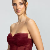 Vestido em Tule com Saia Volumosa Estilo Muller e Busto com Pontas – REF: OD69