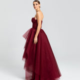 Vestido em Tule com Saia Volumosa Estilo Muller e Busto com Pontas – REF: OD69