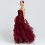 Vestido em Tule com Saia Volumosa Estilo Muller e Busto com Pontas – REF: OD69