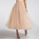 Vestido Midi em Tule com Paetês e Laços nos Ombros – REF: EG06/2